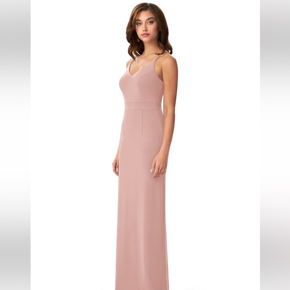 Azazie Irina Bridesmaid Dress Size A14 Colour Dusty Rose - Picture 1 of 3